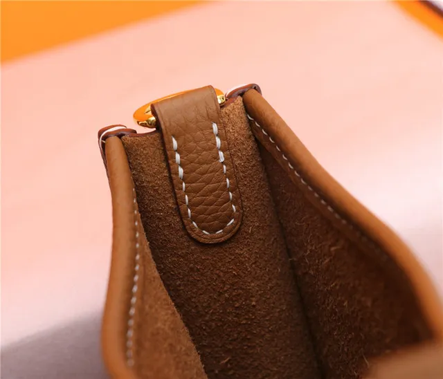Hermès Evelyne Orange Perforated H Logo Underarm Bag 6