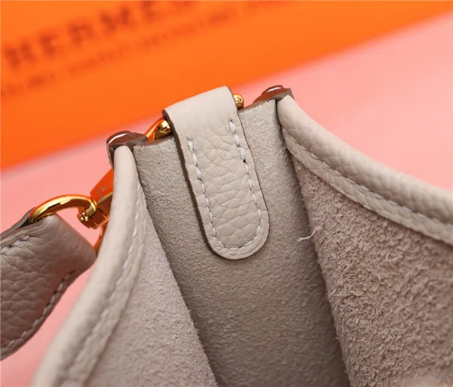 Hermès Evelyne Orange Perforated H Logo Underarm Bag 11