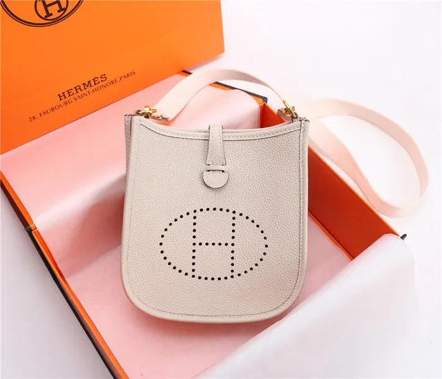 Hermès Evelyne Orange Perforated H Logo Underarm Bag 18