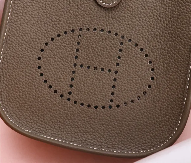 Hermès Evelyne Orange Perforated H Logo Underarm Bag 22