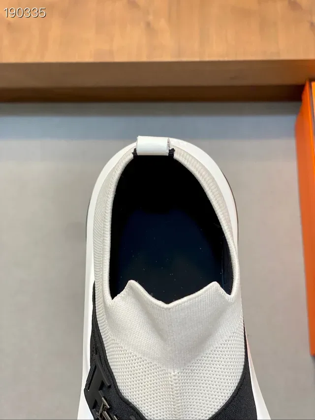 Hermès H-Logo Strap Knit Slip-On Lifestyle Sneakers 4