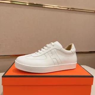 Hermès H Sneaker White Leather Lifestyle Sneaker