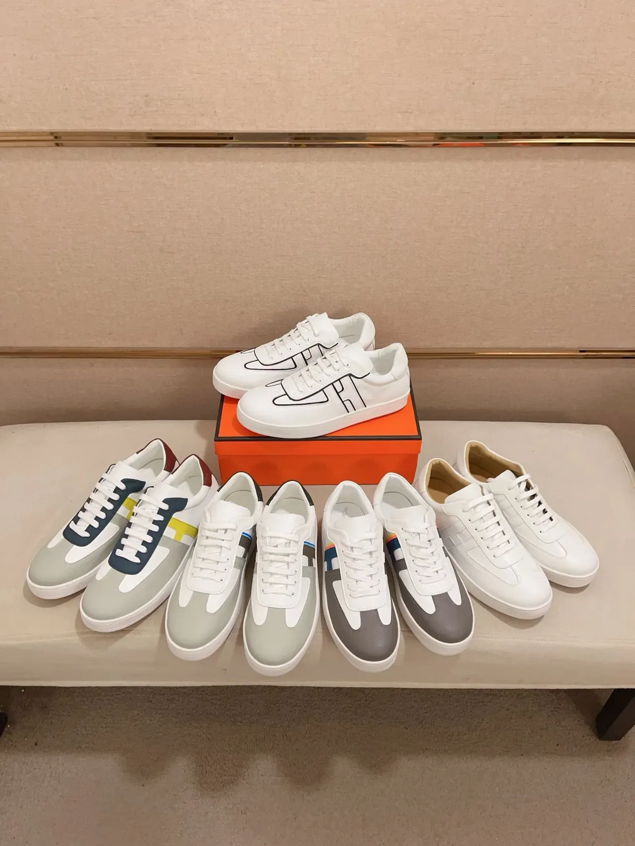 Hermès H Sneaker Sneaker Lifestyle en Cuir Blanc 2