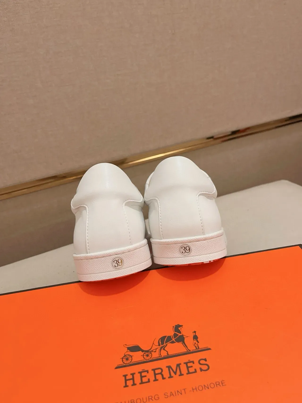 Hermès H Sneaker Sneaker Lifestyle en Cuir Blanc 4