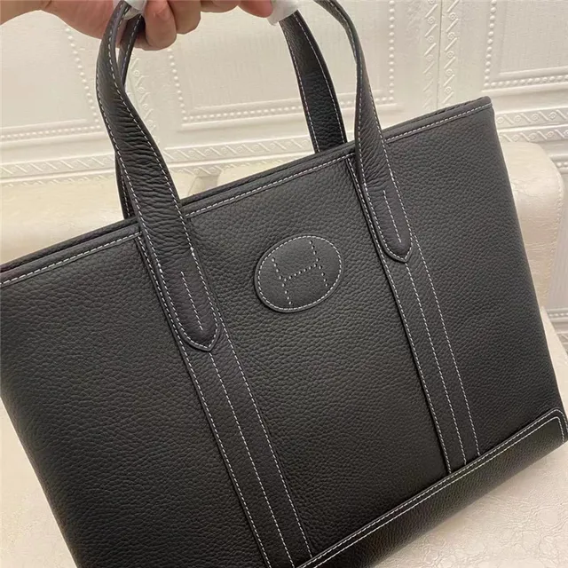 Hermès Picotin Lock Black Pebbled Leather Tote Bag 4