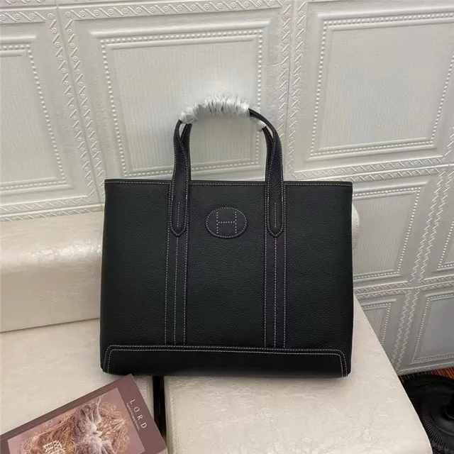 Hermès Picotin Lock Black Pebbled Leather Tote Bag 8