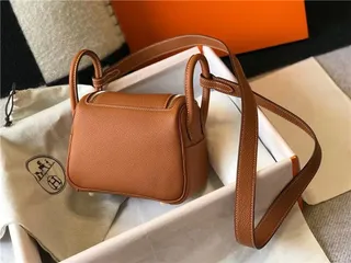 Hermès Picotin Lock حقيبة بوسطن ميني من جلد برتقالي مقرمش 9
