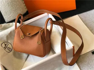 Hermès Picotin Lock حقيبة بوسطن ميني من جلد برتقالي مقرمش 10