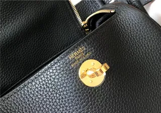 Hermès Picotin Lock حقيبة بوسطن ميني من جلد برتقالي مقرمش 13