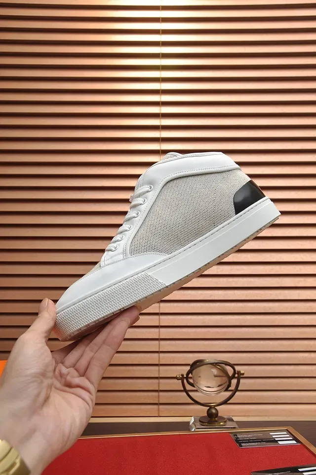 Hermès Blanc et Beige Maille Low-Top Lifestyle Sneakers 7