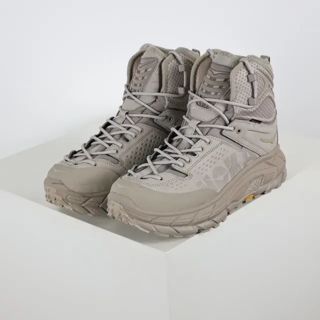 Hoka Beige High-Top Mesh-and-TPU Upper Hiking Boots 2