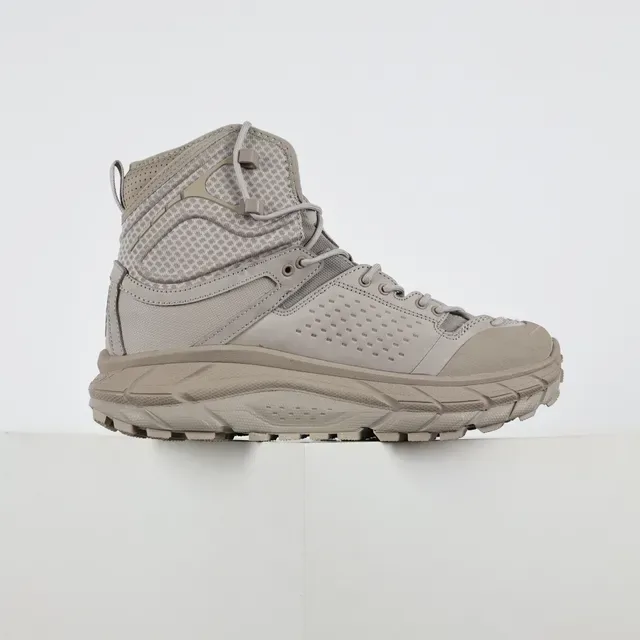 Hoka Beige High-Top Mesh-and-TPU Upper Hiking Boots 7