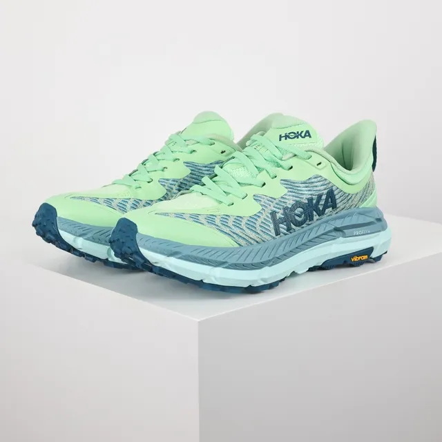 Hoka Vert Bleu Haut en Knit Ingenieril Empilées PROFLY+ Semelle intermédiaire Chaussures de course 2