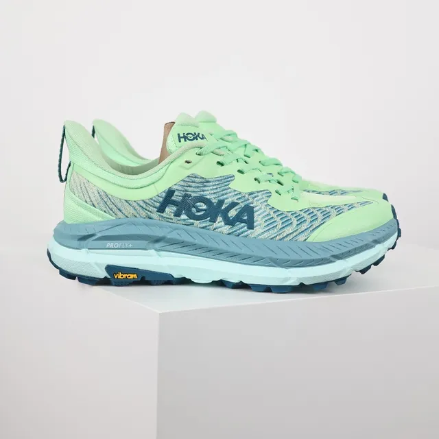 Hoka Vert Bleu Haut en Knit Ingenieril Empilées PROFLY+ Semelle intermédiaire Chaussures de course 3