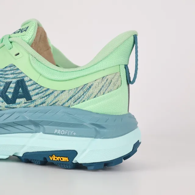 Hoka Vert Bleu Haut en Knit Ingenieril Empilées PROFLY+ Semelle intermédiaire Chaussures de course 4
