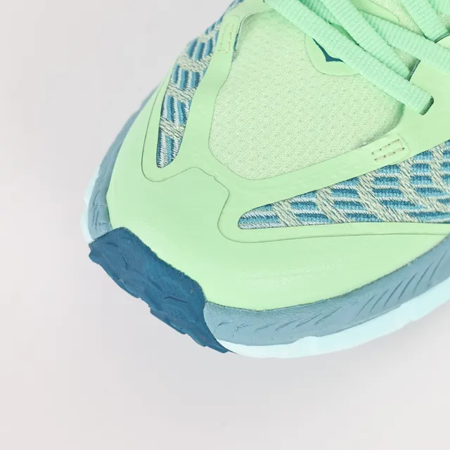 Hoka Vert Bleu Haut en Knit Ingenieril Empilées PROFLY+ Semelle intermédiaire Chaussures de course 5