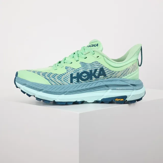 Hoka Vert Bleu Haut en Knit Ingenieril Empilées PROFLY+ Semelle intermédiaire Chaussures de course 9