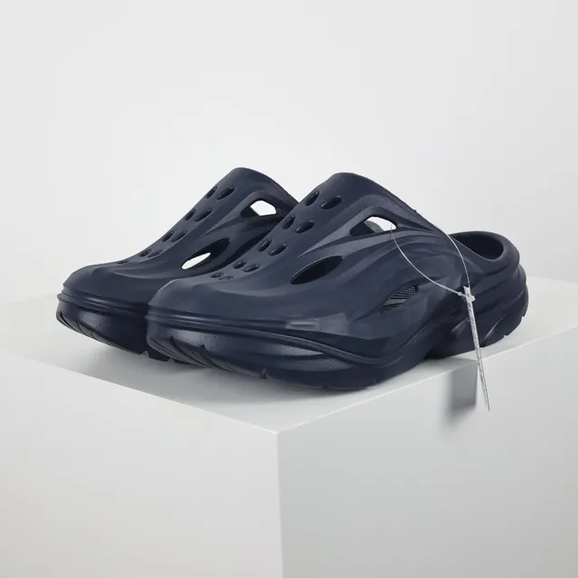 Hoka ORA Recovery Bleu Marine Clog en mousse moulée 2