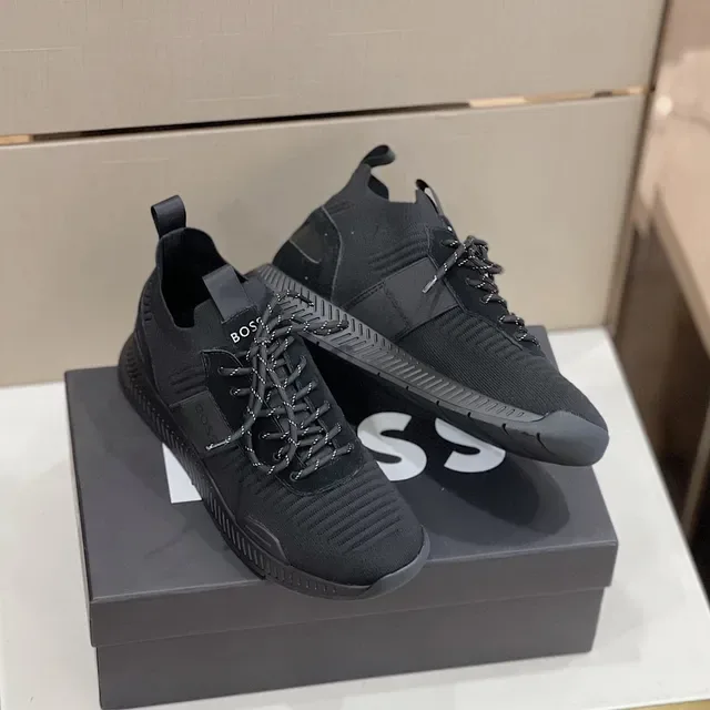 Hugo Boss Tênis Lifestyle Preto Tricô 3