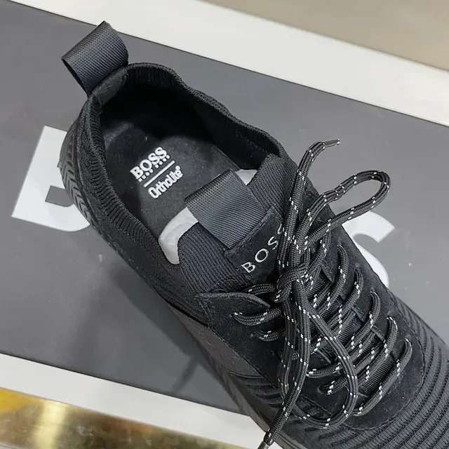 Hugo Boss Tênis Lifestyle Preto Tricô 4