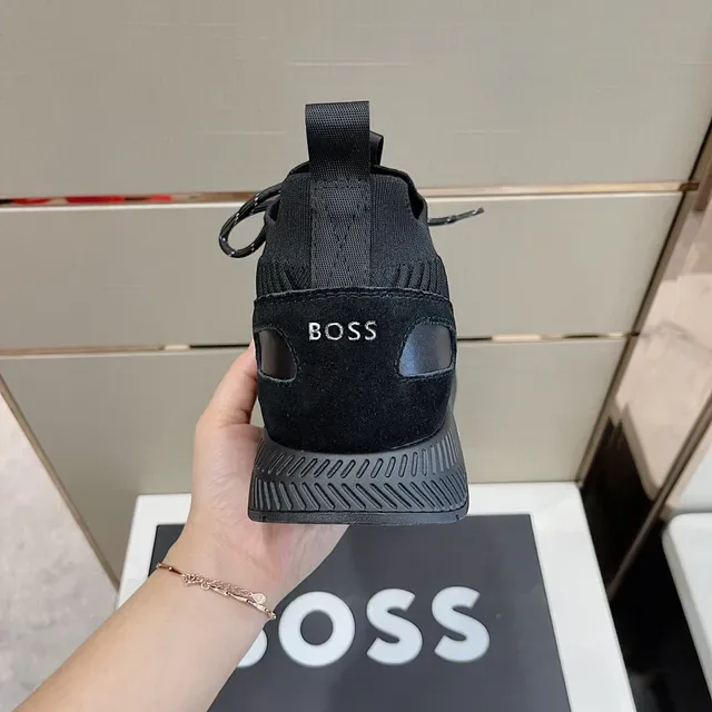 Hugo Boss Tênis Lifestyle Preto Tricô 5