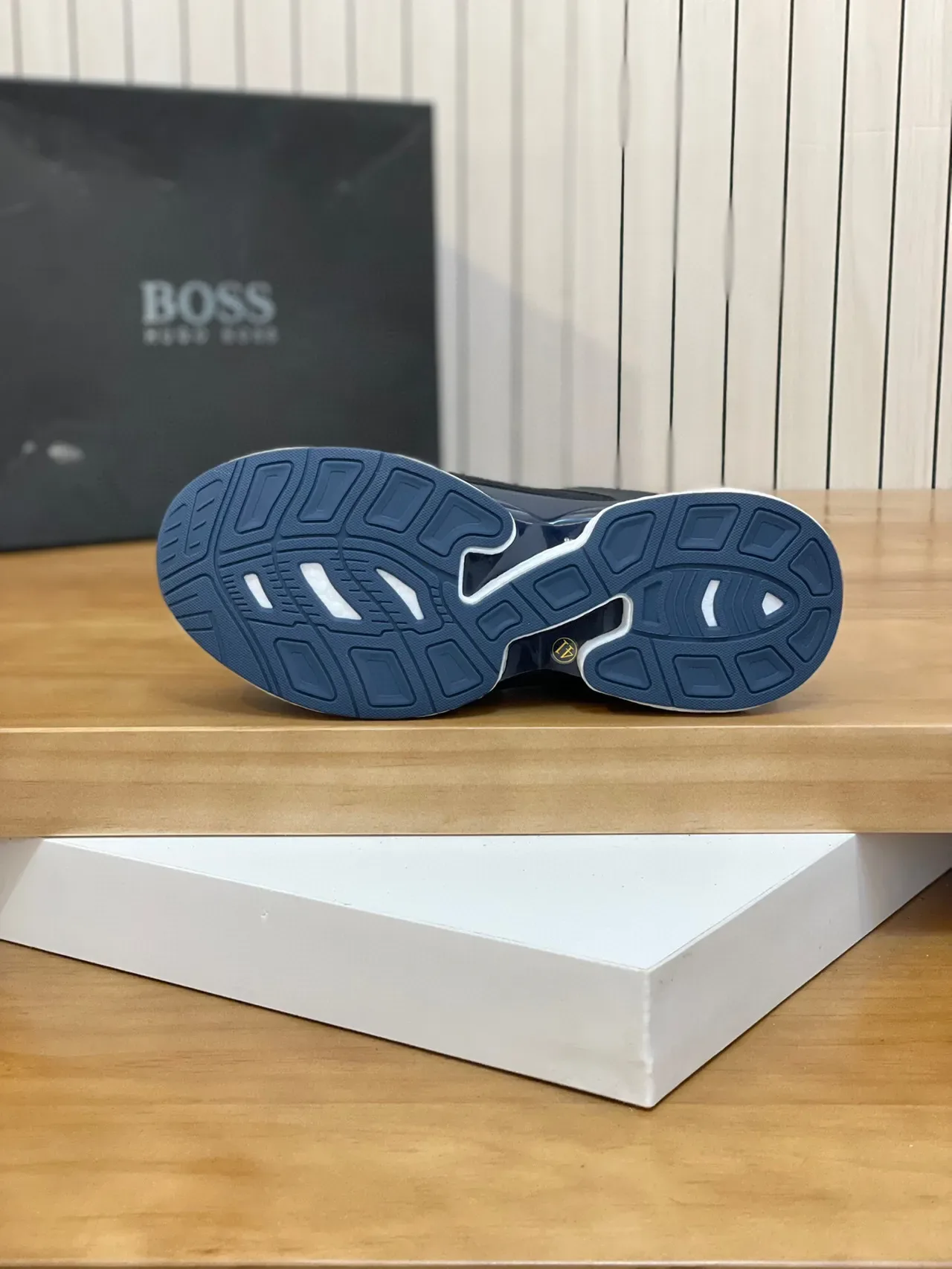 Hugo Boss Black Ribbed Knit Lifestyle Sneakers 8