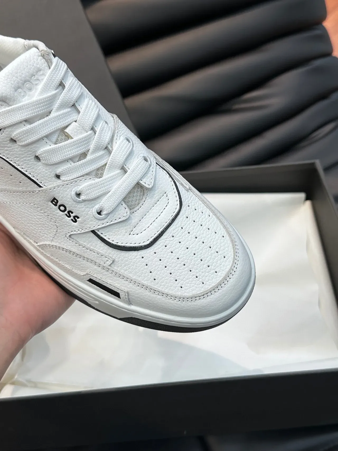 Hugo Boss White Leather Lifestyle Sneakers 3