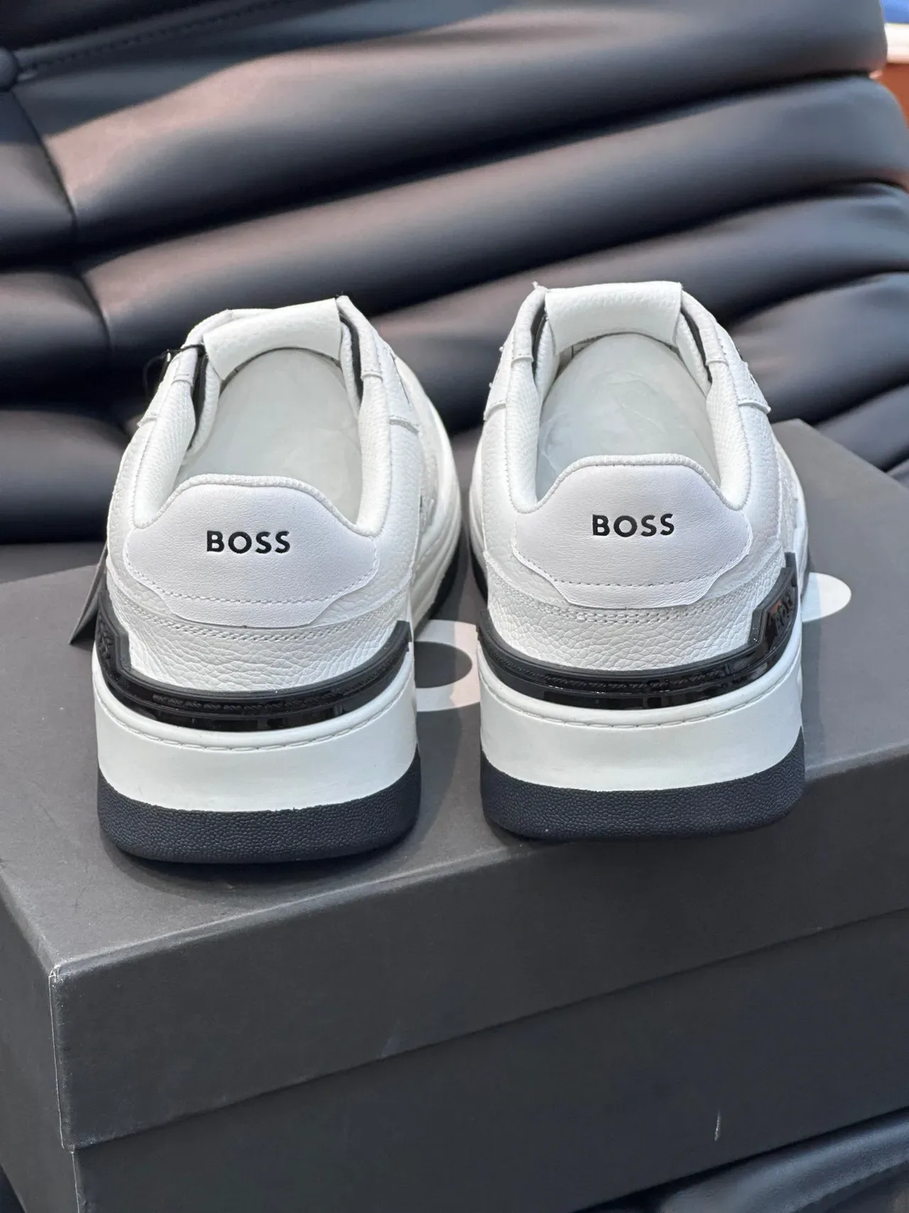 Hugo Boss White Leather Lifestyle Sneakers 4