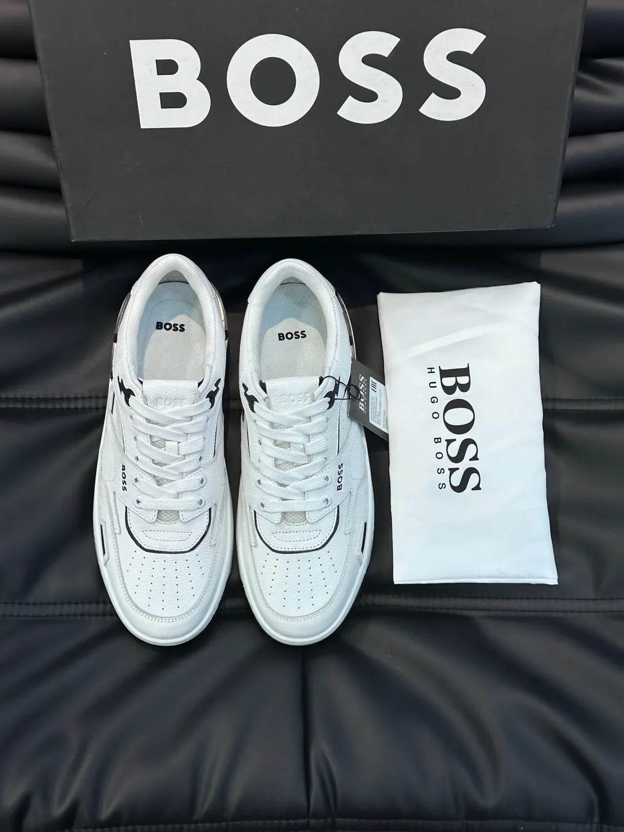 Hugo Boss White Leather Lifestyle Sneakers 8