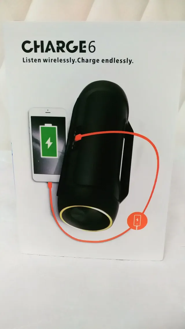 JBL Blue Red Cylindrical Body Integrated Top Handle Portable Speaker 19