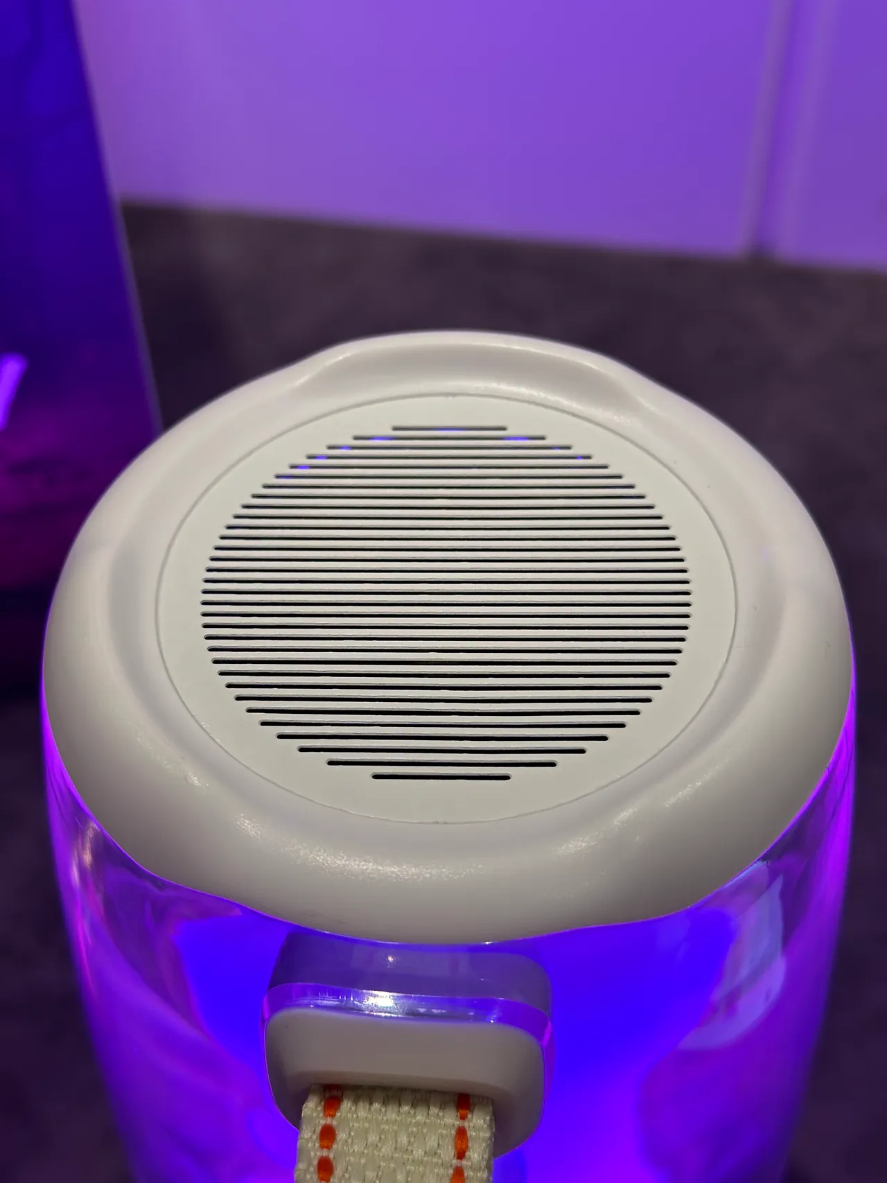 JBL Pulse haut-parleur portable violet corps acrylique cylindrique transparent 5