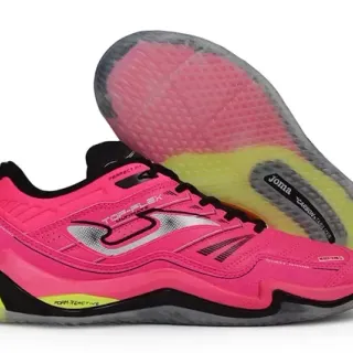 Joma Top-Flex Ultimate Shot Mini Pink Neon Yellow Black Lifestyle Sneakers