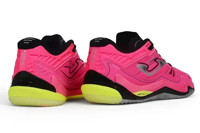 Joma Top-Flex Ultimate Shot Mini Pink Neon Yellow Black Lifestyle Sneakers 5