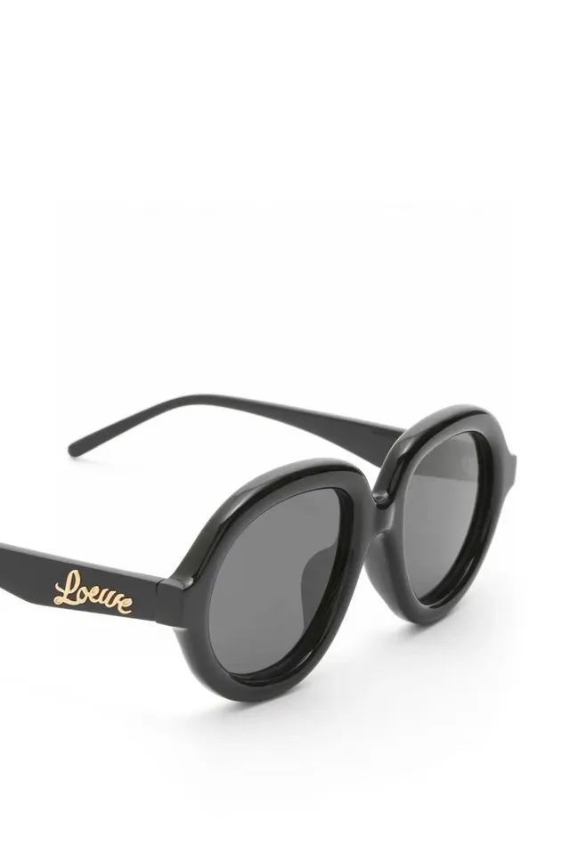 Loewe إطار دائري بني شفاف نظارات شمسية 3