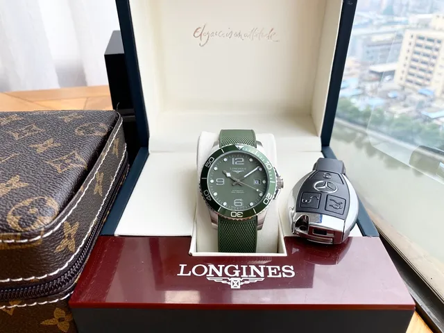 Longines Conquest Dive Esfera Verde Reloj Mecánico 8