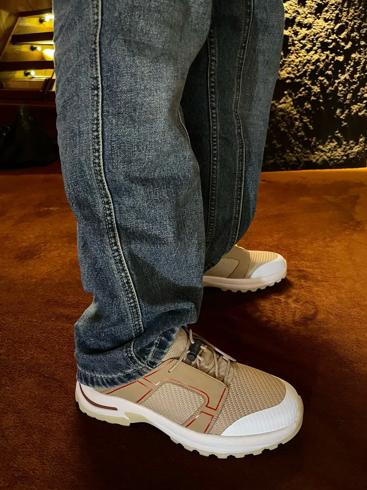 Loro Piana Noir Bleu Panneaux de superposition géométrique Haut en maille et synthétique Chaussures lifestyle 5