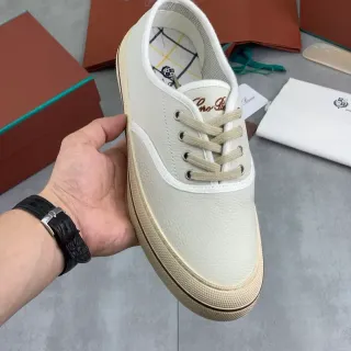 Loro Piana Leather Low-Top Lifestyle Sneaker