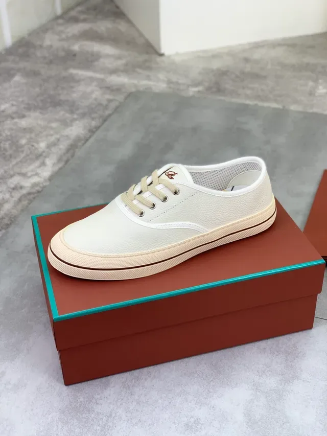 Loro Piana Leather Low-Top Lifestyle Sneaker 4