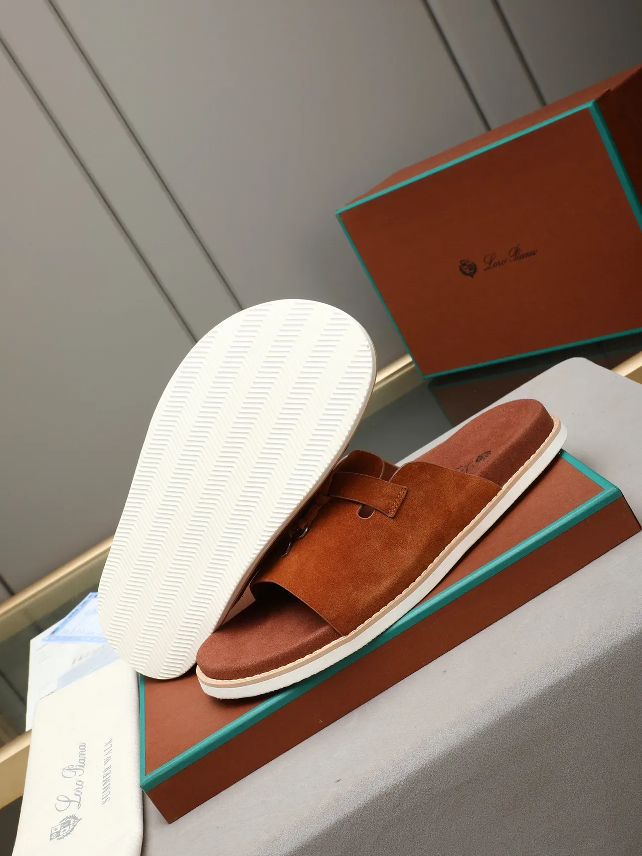 Loro Piana Tasseled Strap Slide Slippers 13