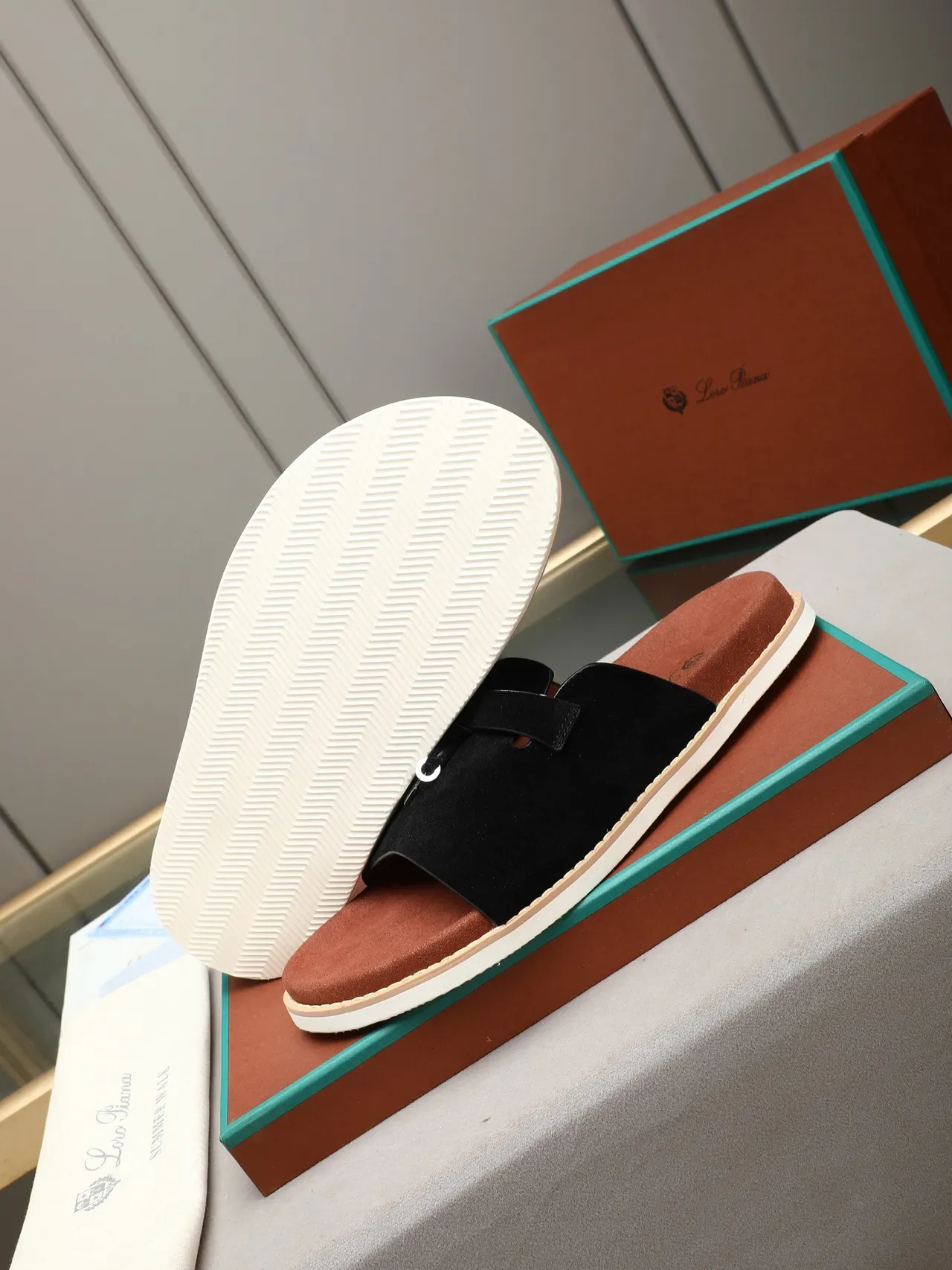 Loro Piana Tasseled Strap Slide Slippers 14