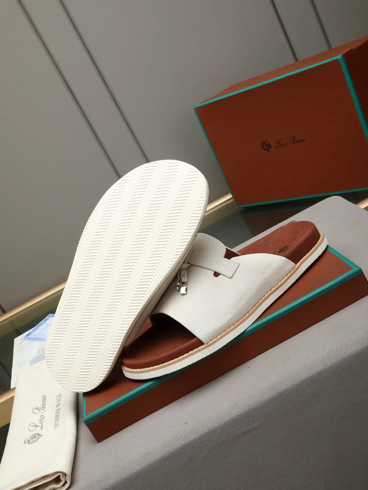 Loro Piana Tasseled Strap Slide Slippers 17
