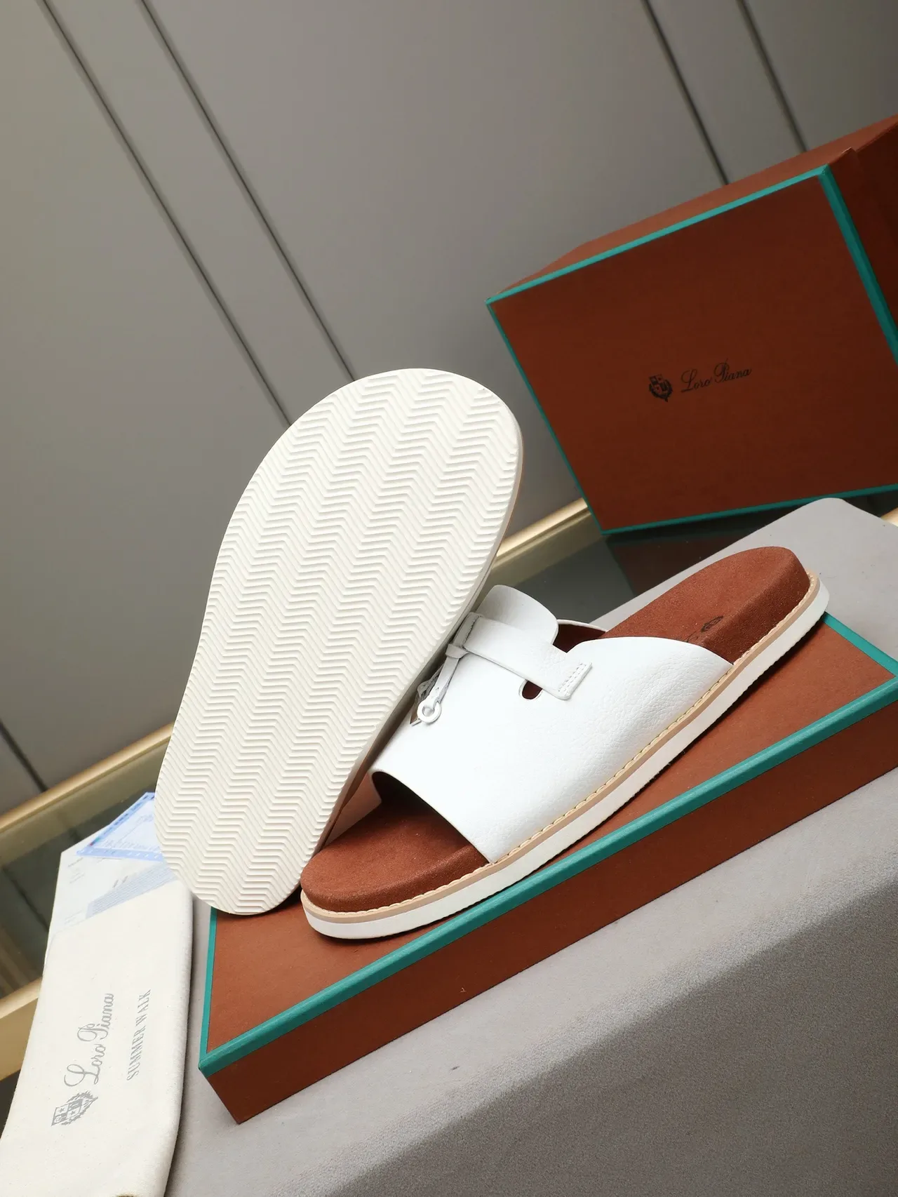 Loro Piana Tasseled Strap Slide Slippers 20