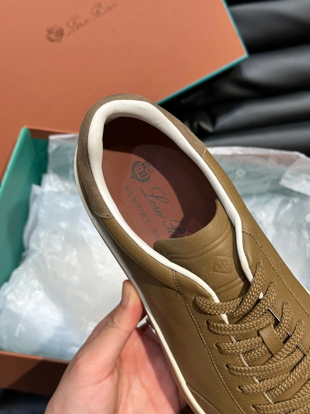 Loro Piana Two-Tone Leather Suede Lifestyle Sneakers 7