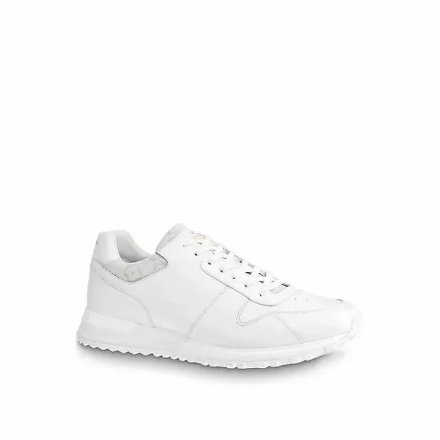 Louis Vuitton All-White Leather Lifestyle Sneakers 4