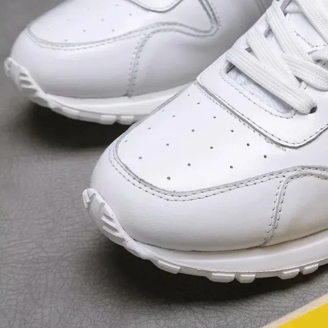 Louis Vuitton All-White Leather Lifestyle Sneakers 7