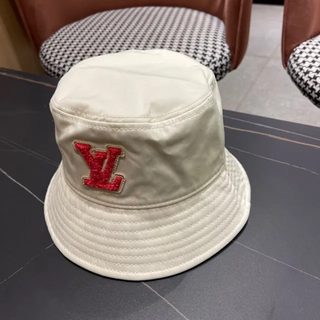 Louis Vuitton Beige Quilted Crown Monogrammed Inner Band Bucket Hat 4