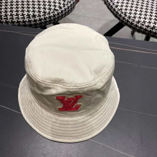 Louis Vuitton Beige Quilted Crown Monogrammed Inner Band Bucket Hat 5