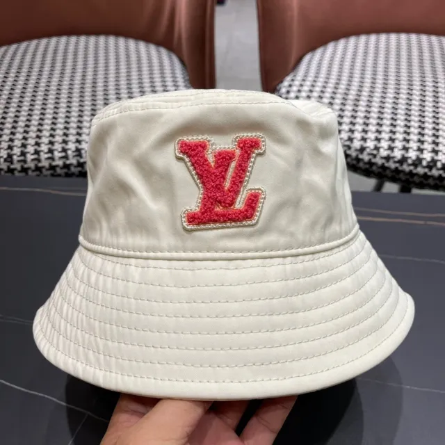 Louis Vuitton Beige Quilted Crown Monogrammed Inner Band Bucket Hat 7