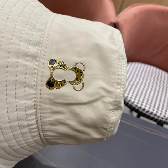 Louis Vuitton Beige Quilted Crown Monogrammed Inner Band Bucket Hat 10