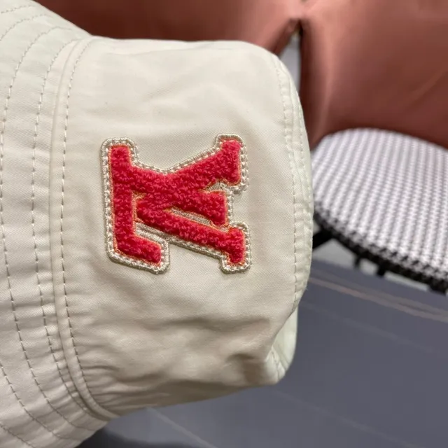 Louis Vuitton Beige Quilted Crown Monogrammed Inner Band Bucket Hat 11